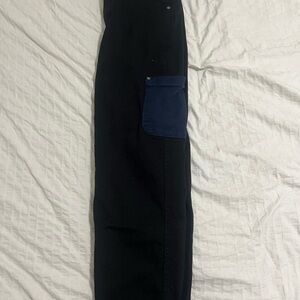 The North Face Men's Black Cargo Pants with Navy Pocket